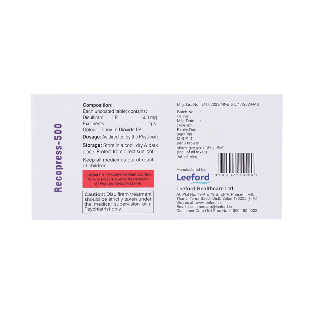 RECOpress 500mg Tablet
