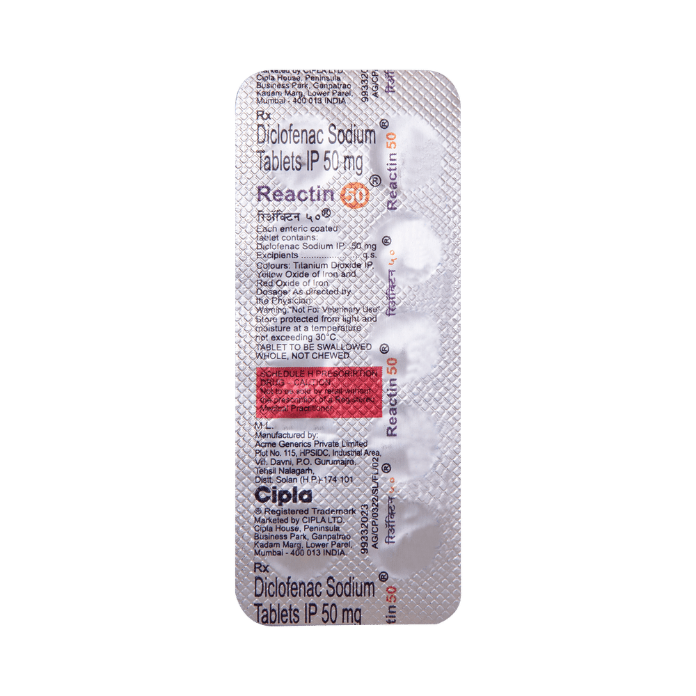 Reactin 50mg Tablet