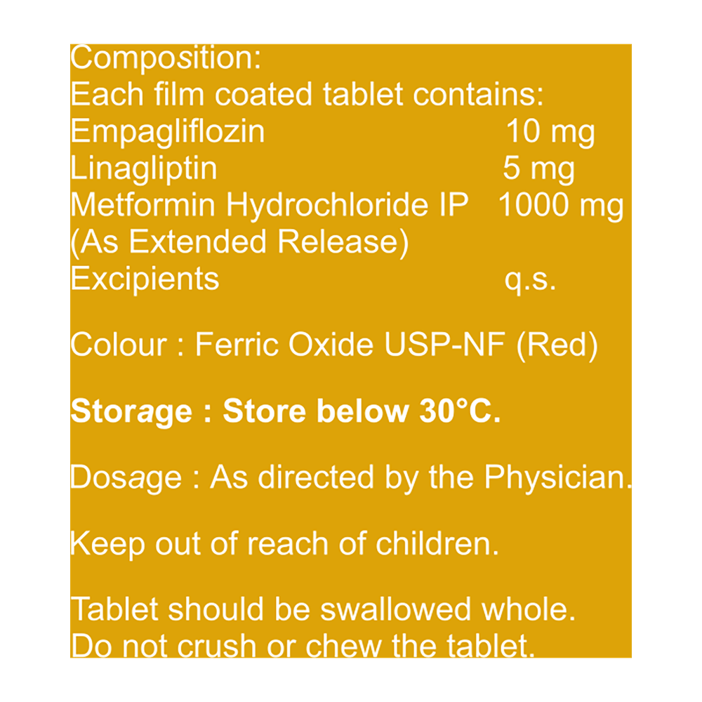 Empaglyde LM 10/1000 Tablet ER