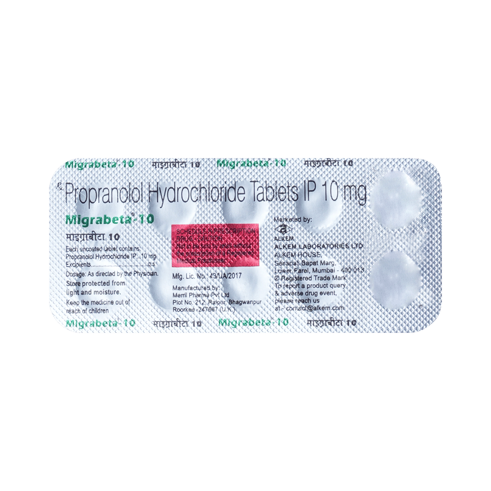 MigraBETA 10mg Tablet