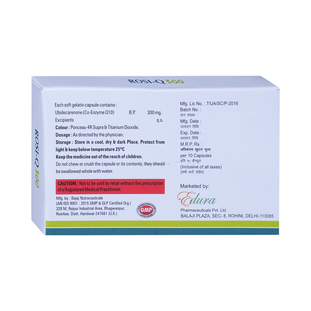 Rosi-Q 300 Soft Gelatin Capsule
