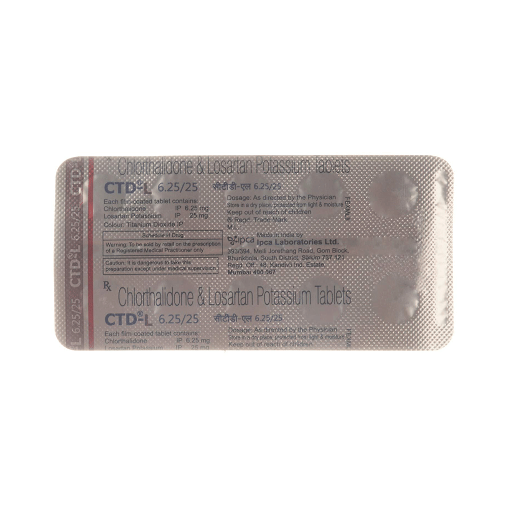 CTD-L 6.25/25 Tablet