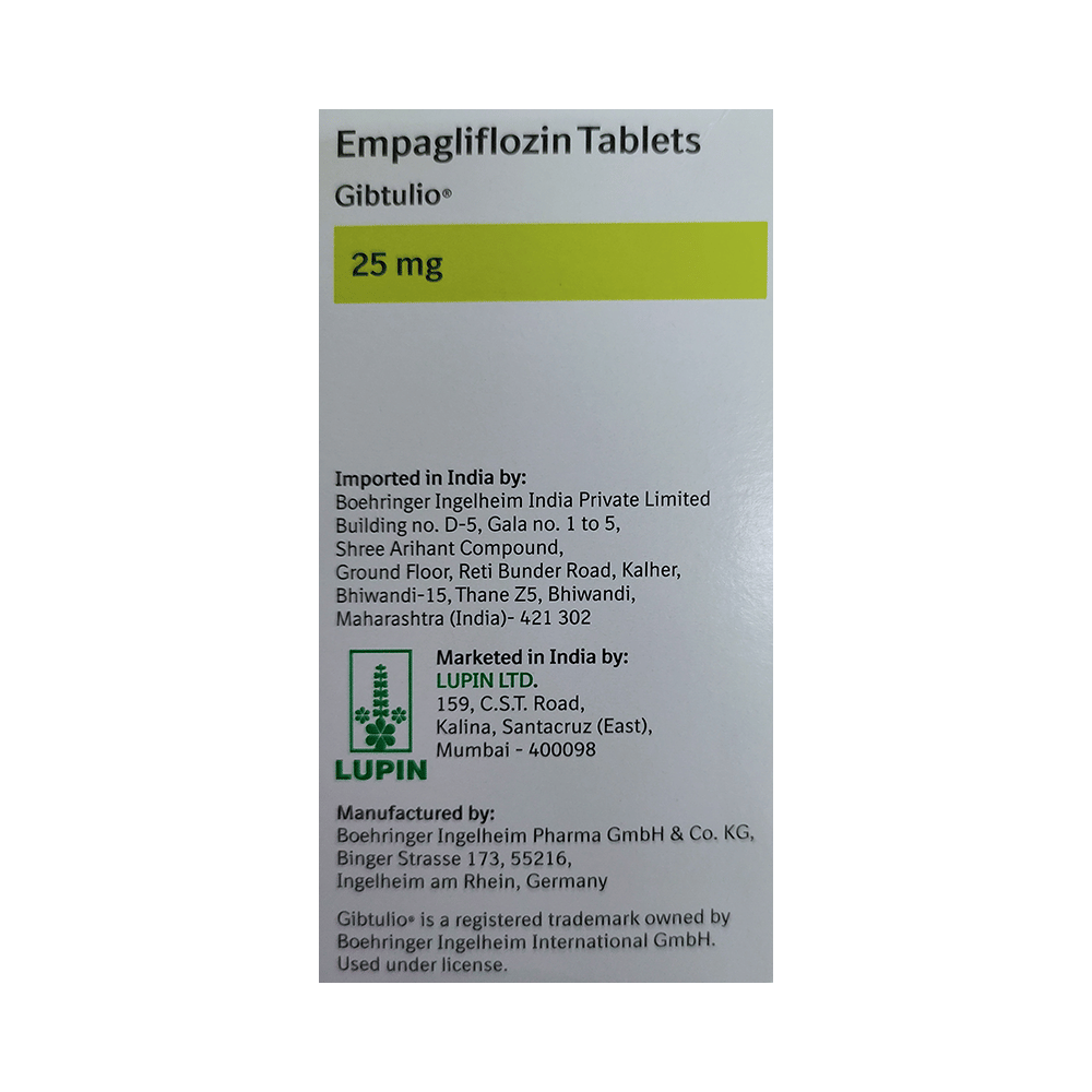 Gibtulio 25mg Tablet