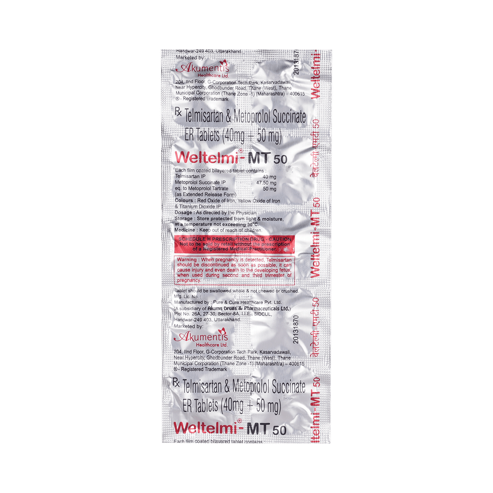 Weltelmi MT 40mg/50mg Tablet