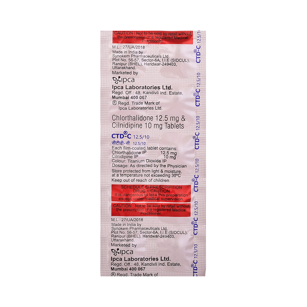 CTD-C 12.5/10 Tablet