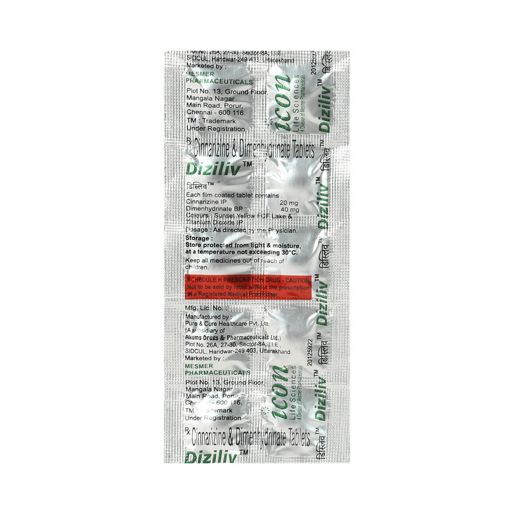 Diziliv 20 mg/40 mg Tablet