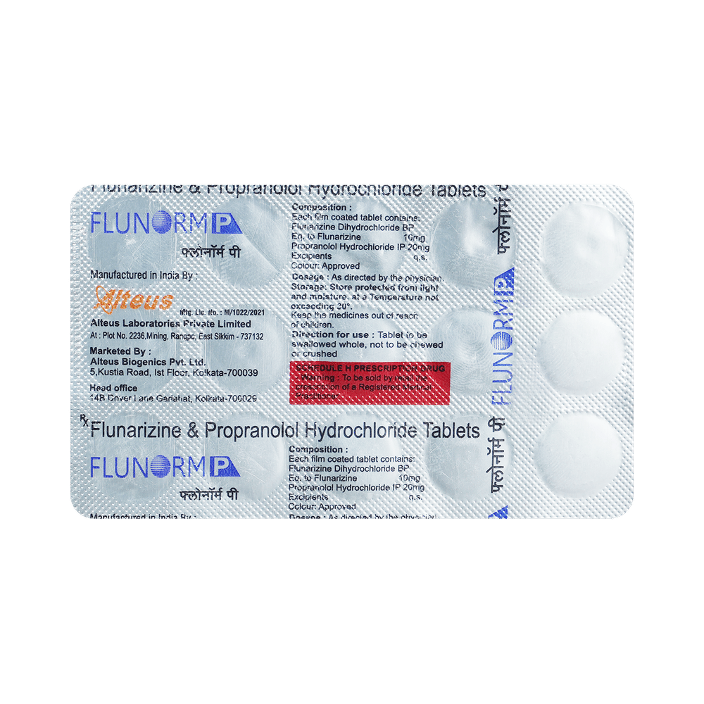 Flunorm P 20mg/10mg Tablet