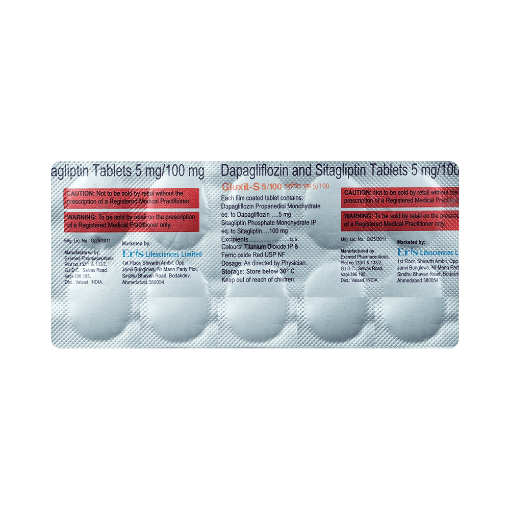Gluxit S 5mg/100mg Tablet