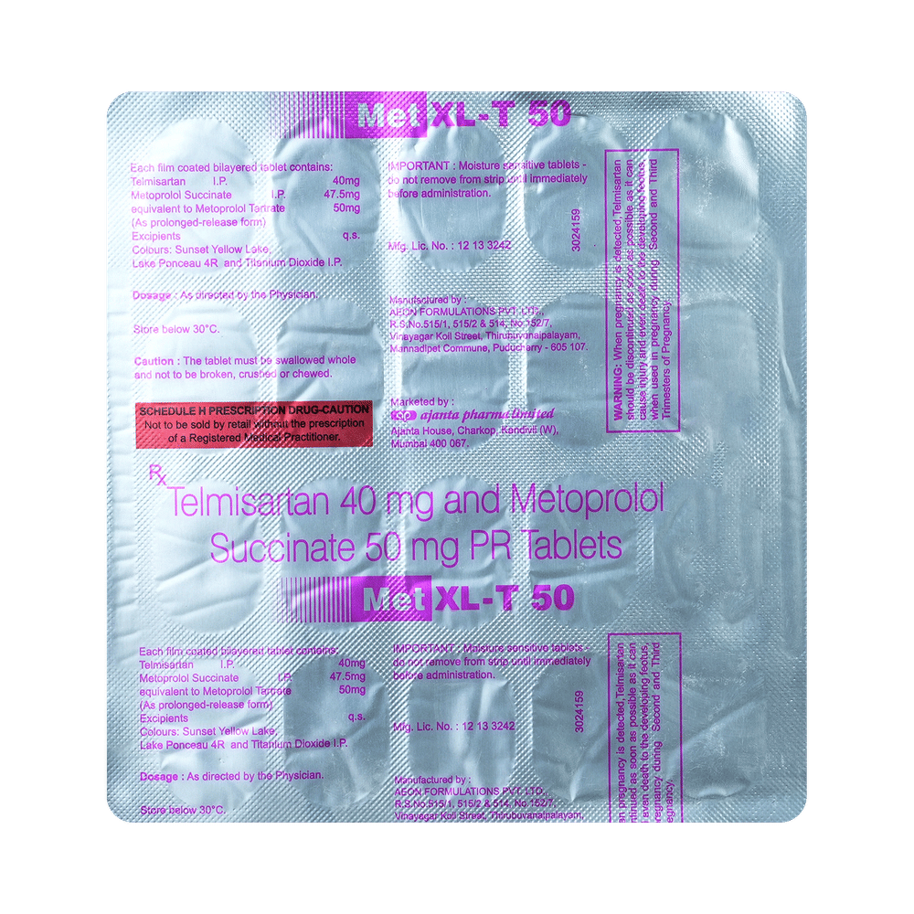 Met XL-T 50 Tablet