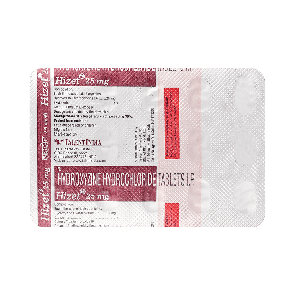 Hizet 25mg Tablet